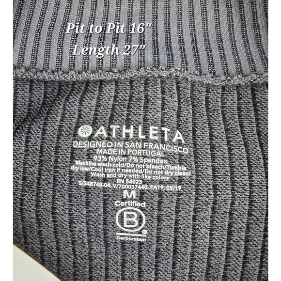 Athleta Clean Girl Minimalist Flurry Base Layer Turtleneck - Charcoal Gray - Picture 5 of 7